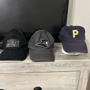 Black and Gray Baseball Caps Set
